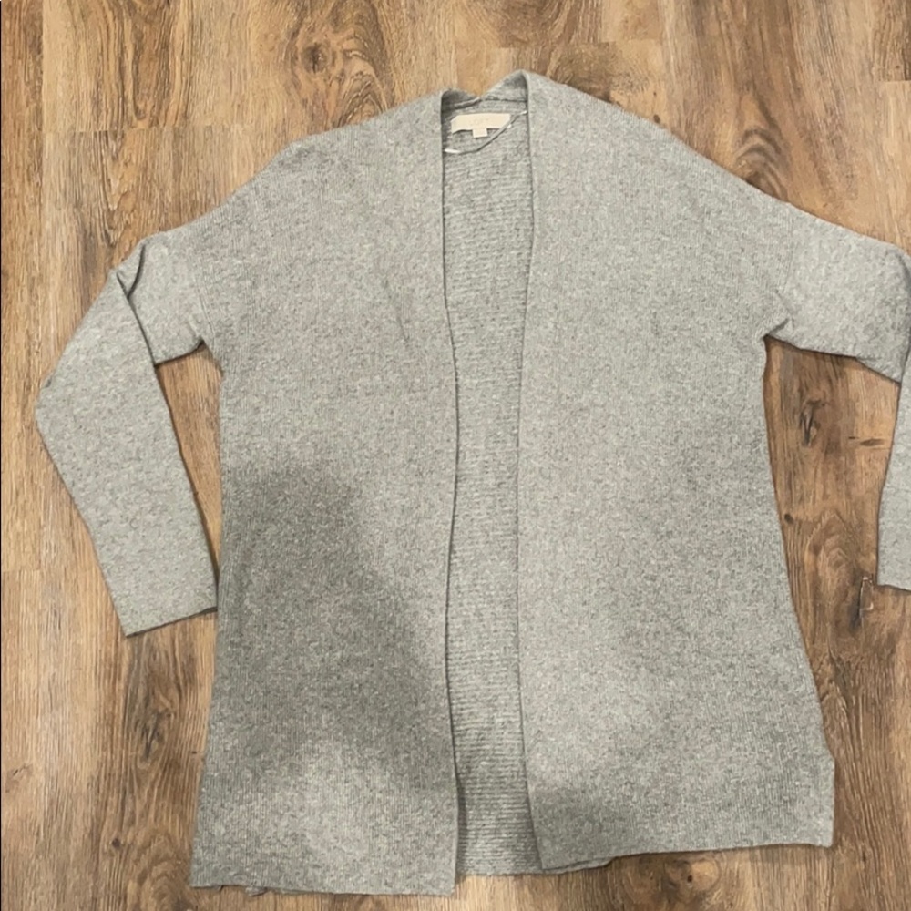 LOFT cardigan in gray